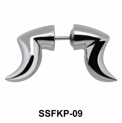 Stylish Horn Shaped Stud Earrings SSFKP-09